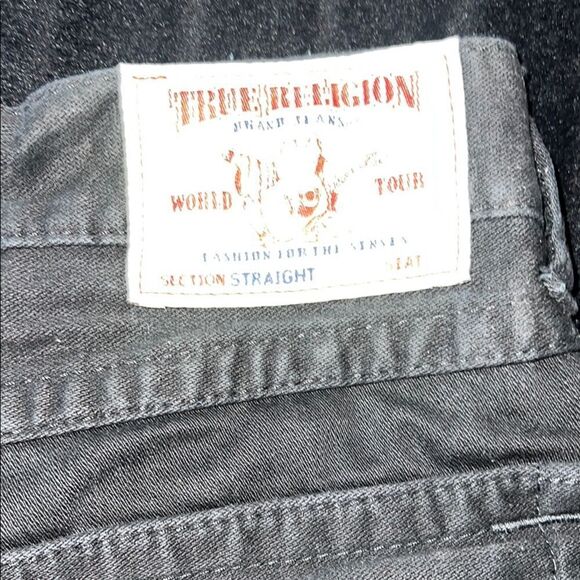 True Religion Black Jeans with Signature Stitching - Picture 4 of 5